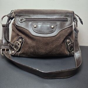 a.n.a. Brown Suede Shoulder Bag Hobo Purse